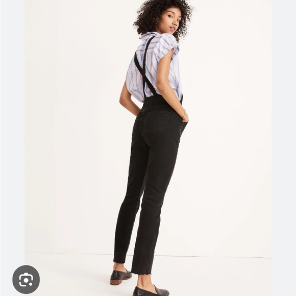 Madewell Black medium Denim Overalls - Picture 2 of 11